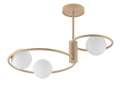 Плафонска ламба Sigma Lighting Aqua 3 33467, 3xG9, метал, златно-беж