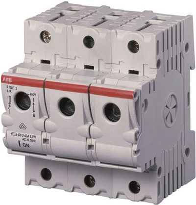 Çelës shkëputës ngarkese ABB ILTS-E3+ND0, 63A, 3 pol, gri