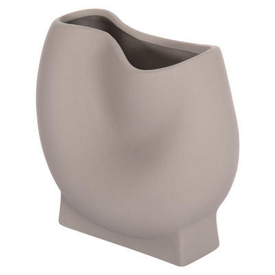 Dekor tavoline qeramike Glaze 26x14x25Hcm (HM4610.03), gri