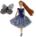 Kukull LeanToys Emily Swing Flowers, 30 cm, me lëkundëse, shumëngjyrëshe