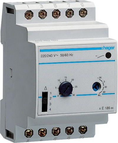Termostat modular Hager EK186, 230V, 1P 2A, pa sensor