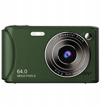 Kamerë digjitale XREC Q18, 64MP, video 4K 30fps, me anti shake, jeshile