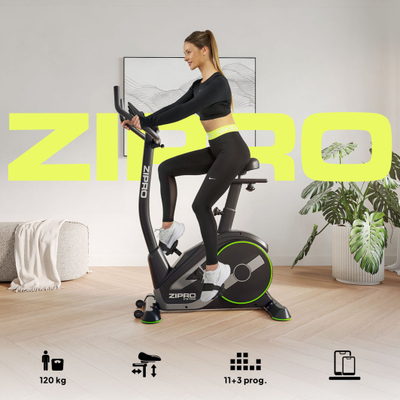 Biçikletë stacionare Zipro Rave, magnetike, Bluetooth, e zezë
