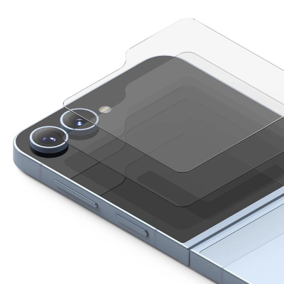 Mbrojtëse ekrani xhami Ringke për Galaxy Z Flip 6 Cover Display, 9H, 2 copa, transparente