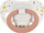 Qetësues NUK Silicone Soother Signature 0–6m, silikon, e bardhë rozë
