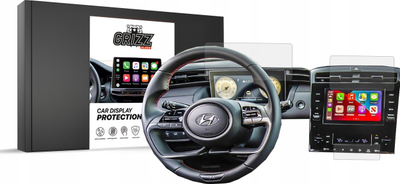 Film mbrojtës 3në1 për ekran Hyundai Tucson 8", anti-gjurme gishtash, matte, transparent
