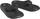 Shapka plazhi Adidas Adicane Flip-Flops, unisex, rrip midis gishtave, të zeza