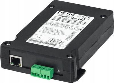 Prizë inteligjente NETIO PDU PowerCable 2KZ, 2x 230V, LAN, e zezë