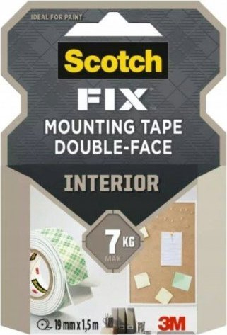 Shirit ngjitës 3M Scotch-Fix Interior Green, 1.5m, 19mm, jeshil