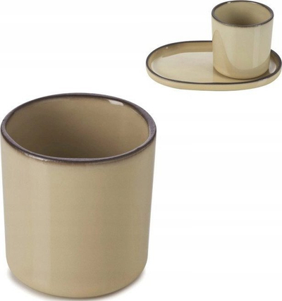 Gotë porcelani Revol Caractere, 22 cl, ngjyrë arrë myshku