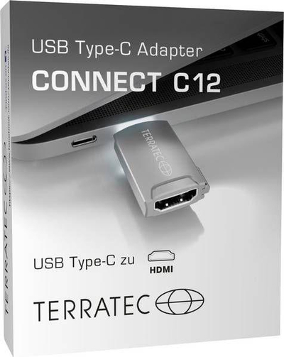 Përshtatës TerraTec C12 USB-C - HDMI (306704), i hirtë