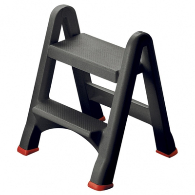 Shkallë plastike Curver 45937, 2 hapa, 150kg, gri