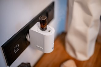 Difuzor aromash Humanas Home Spirit, me sensor lëvizjeje, LED, i bardhë