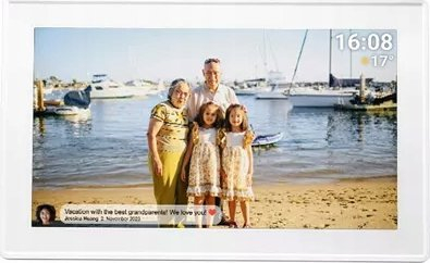 Kornizë dixhitale foto DENVER FRAMEO PFF-1515W, 15.6" Full HD, Wi‑Fi, e bardhë