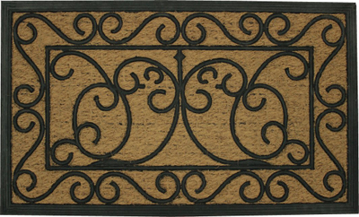 Тепих за врата Douceur d'intérieur правоаголен кокос, 45x75 cm, влакна од кокос, кафеав