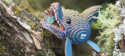 Puzzle 3D Eugy Mosasaurus, 25 copa, lodër për mësim e lojë, shumëngjyrësh