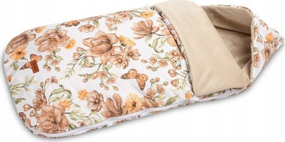 Qese gjumi për karrocë Sensillo Velvet Sleeping Bag, 100x48cm, verore, bezhë