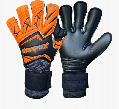 Ракавици за голман 4keepers Force V3.25 RF 2G Jr, за деца, црно портокалови