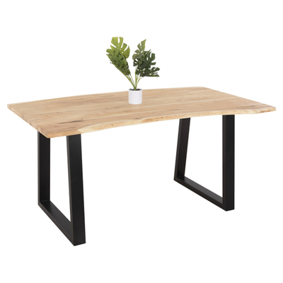 Tavolinë ngrënieje Sofia Slim 160x92x78Hcm (HM8500.21), zezë
