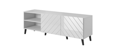 Kabinet TV Cama Meble Abeto, 150x42x52 cm, i bardhë