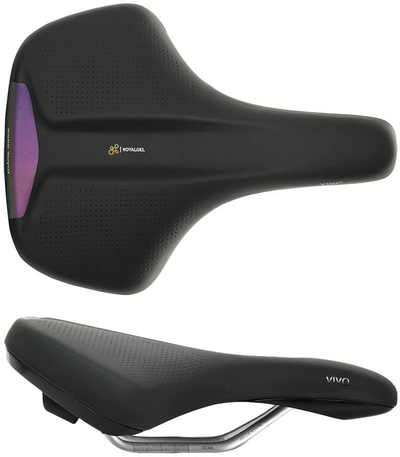 Shalë biçiklete Selle Royal Vivo Relaxed, Royalgel, unisex, zi vjollcë