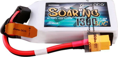 Bateri LiPo Gens Ace G-Tech Soaring, 1300mAh, 11.1V 3S, portokalli