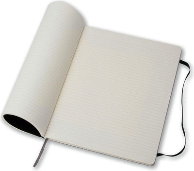 Fletore Moleskine Classic XL, 19x25 cm, me vija, e zezë