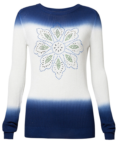 Triko Desigual Jers Cristina Star Saphire 19SWJF05 5205 mDE2344-XL