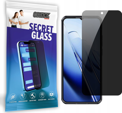 Xham mbrojtës privatësie Grizz SecretGlass për Oukitel WP52, qeramik, transparencë e lartë, i zi