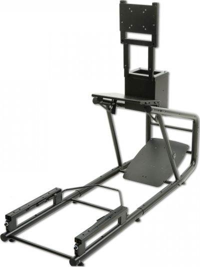 Kornizë simulator gare TrackTime Race Rig Frame, e rregullueshme, metal, e zezë