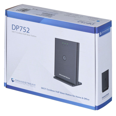 Bazë telefoni DECT IP Grandstream DP752, PoE, Ethernet, e zezë