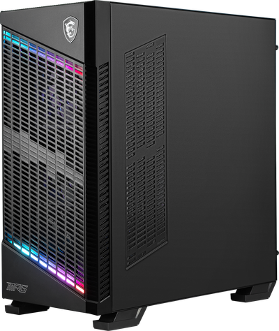 Kase gaming MSI MPG Velox 100P Airflow ARGB, ATX, xham i temperuar, e zezë