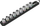 Сет клучеви тубуларни Wera Zyklop Belt B4, 3/8\", 9 парчиња, повеќебојни