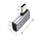 Adapter këndor USB-C Tech-Protect Ultraboost AA01, USB4 40Gbps, 100W, gri