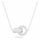 Qafore për femra Swarovski Matching Hollow Pendant Necklace, e argjendtë