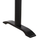 Bazë tavoline metalike HM458, 80x40 cm, lartësia 72.5 cm, e zezë matte
