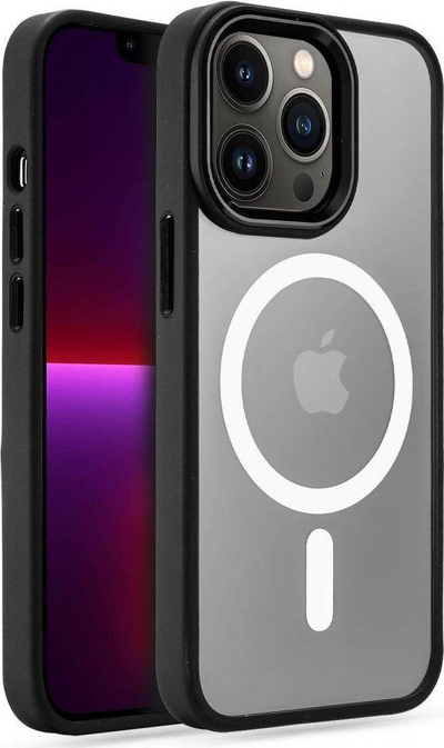 Këllëf telefoni Tech‑Protect Magmat, MagSafe, për iPhone 13 Pro, transparent i zi