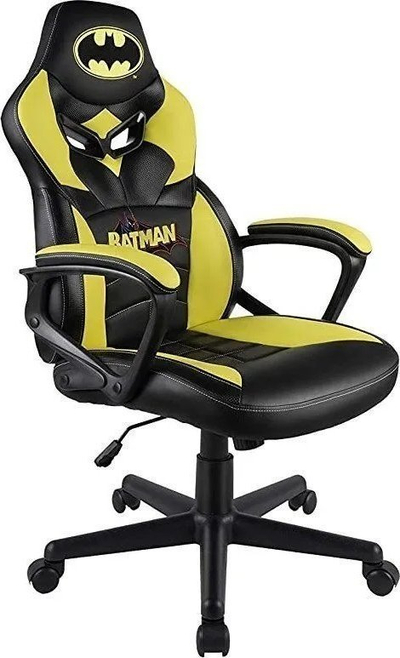Karrige gaming Subsonic Batman Junior, ergonomike, lëkurë sintetike, e zezë e verdhë