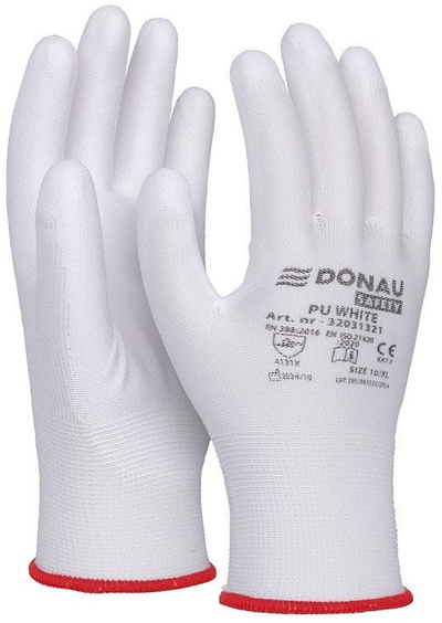 Dorëza pune DONAU SAFETY PU, nr. 10, kategoria II, të bardha