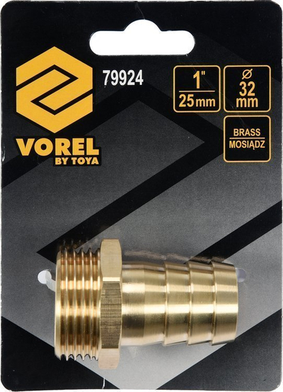 Pjesë fundore pompë kopshti Vorel 79924, bronzi, 1", 25 mm