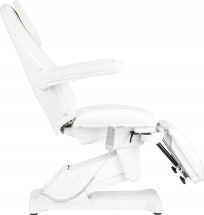 Karrige elektrike kozmetike Sillon Basic Pedi, 3 motorë, me telekomandë, e bardhë