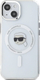 Заштитна маска за телефон Karl Lagerfeld IML Head Metal Frame MagSafe, за iPhone 15, транспарентна