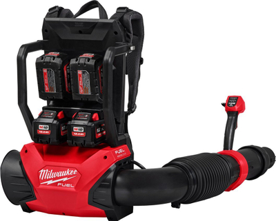 Fryrëse gjethe shpine Milwaukee M18 F2BPB-124, 18V, 12Ah Li-Ion, e kuqe e zezë