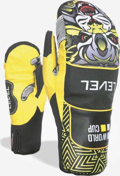 Dorëza Level Overglove Speed, madhësia XS, të zeza / verdha