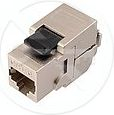 Solarix CAT6 STP RJ45 Модуларен Вметок, Црн