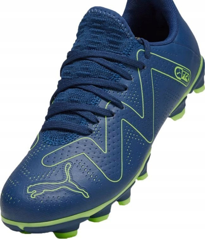 Këpucë futbolli Puma Future Play FG AG Jr 107388 03, për kalamaj, nr 32.5, blu me jeshile