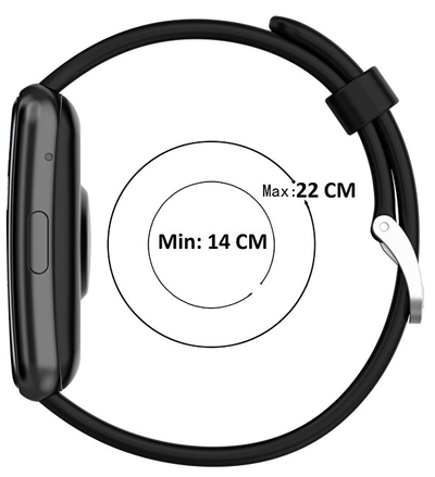 Rrip dore 4wrist, për Huawei Watch FIT, FIT SE, FIT New, i zi