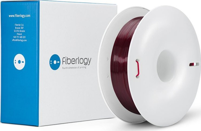 Filament 3D Fiberlogy Easy PET G, 1.75mm, 0.85kg, burgundy transparent