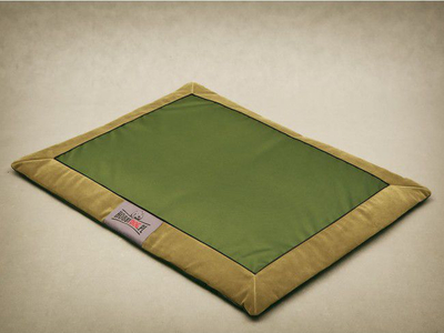 Shtrat qeni Hobbydog Mat Sofa, L 90x70 cm, Oxford rezistent, jeshile me bezhë