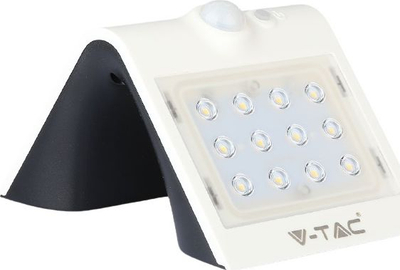 Llambë muri diellore LED V-TAC, 1.5W, 220lm, 4000K, e bardhë